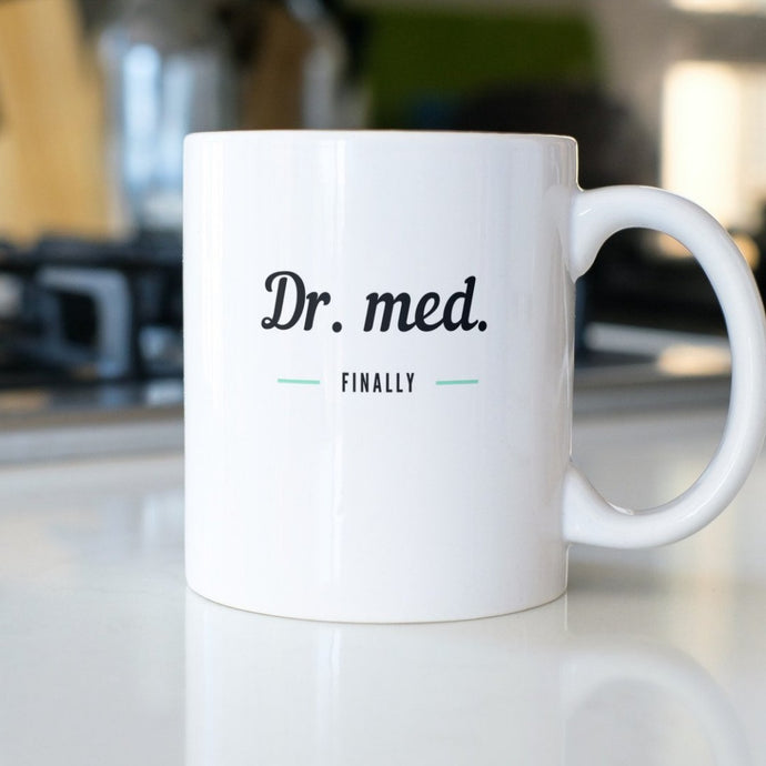 Eine tolle Geschenkidee zum Doktortitel - Tasse | Dr. med.